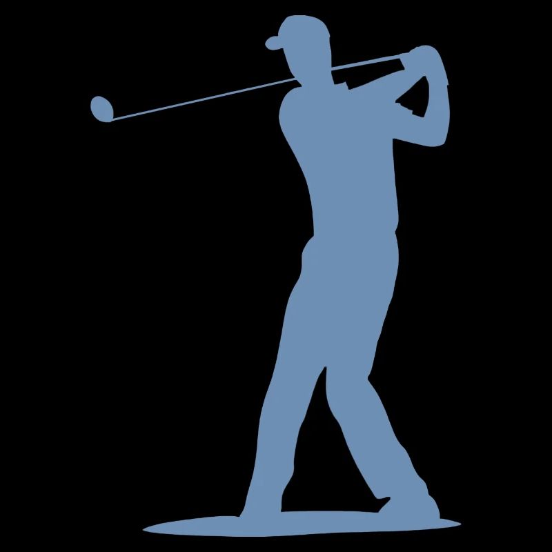 Golfer Tee Silhouette - Design pour hommes