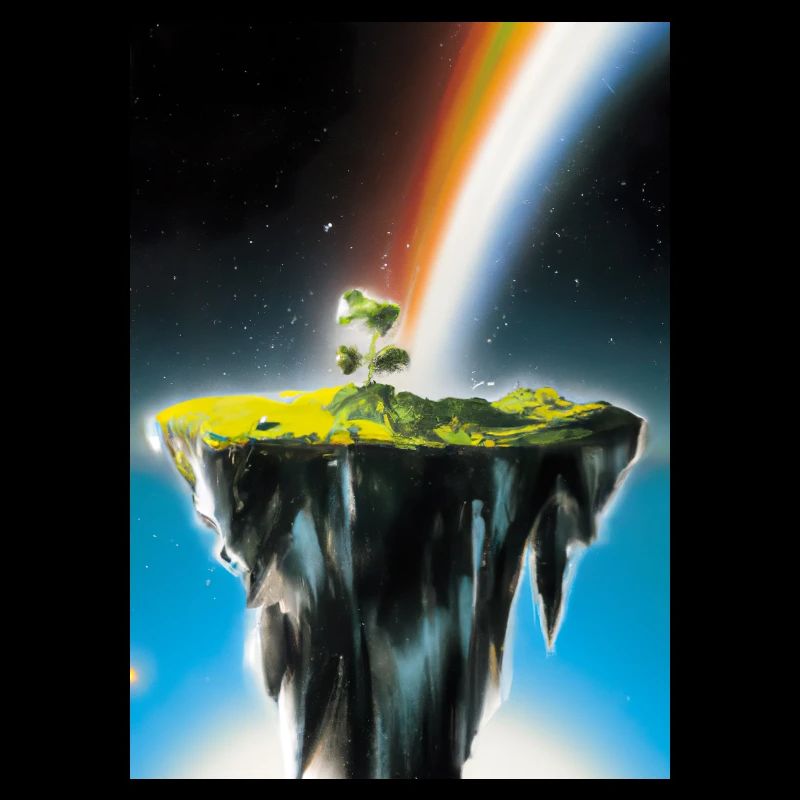 Flying Island Outer Space