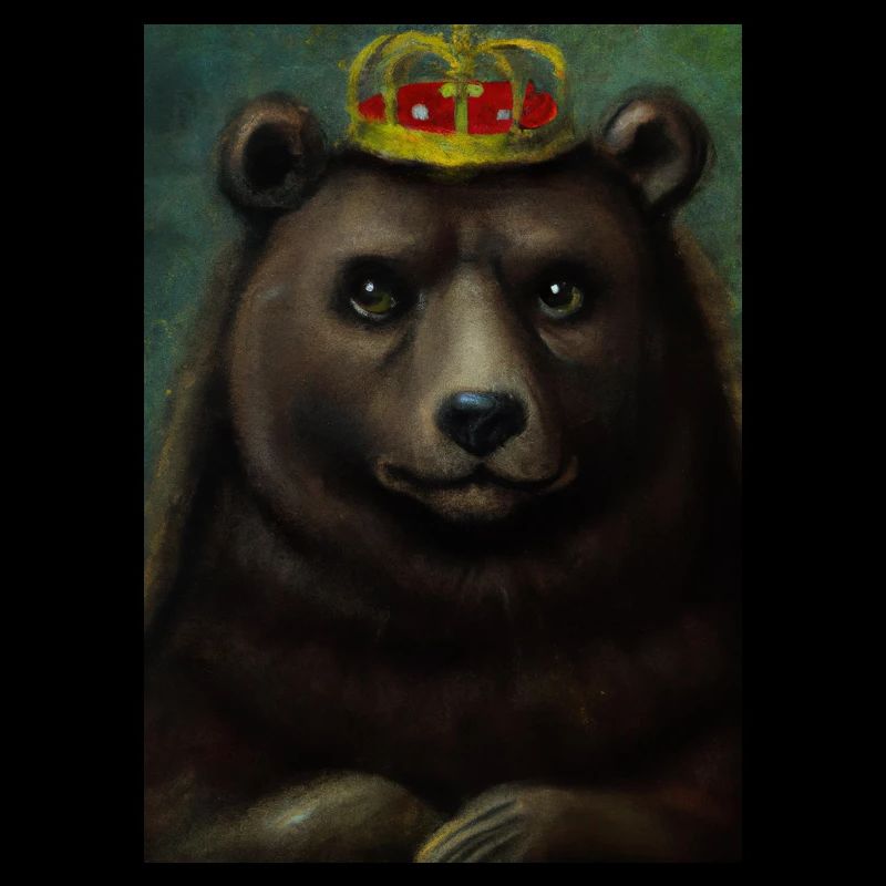 Bär mit Krone