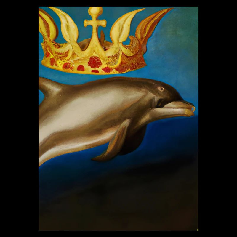 Delfin mit Krone