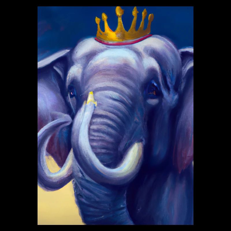 Elefant mit Krone