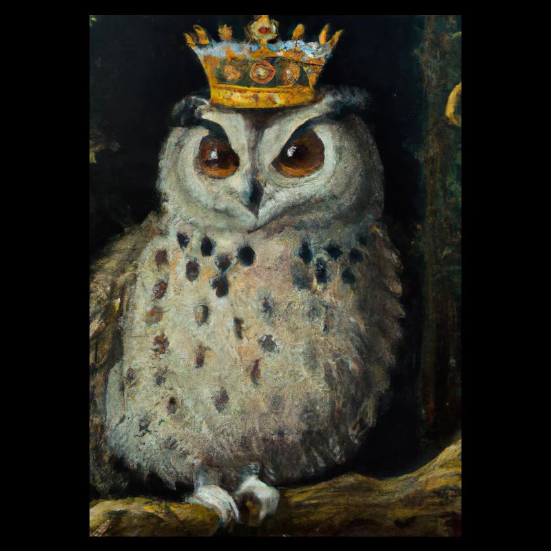 Eule mit Krone
