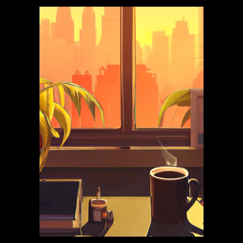 Fenster Kaffee Sonne
