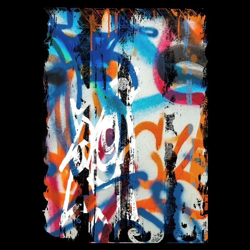 Graffiti style Splash hip hop colors painter color