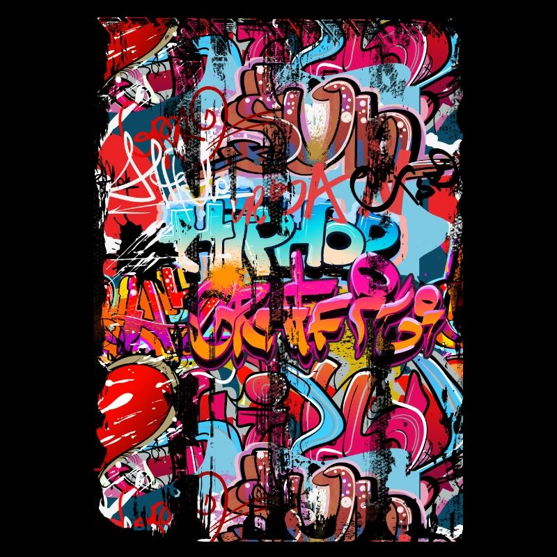 Graffiti style Splash hip hop colors painter color