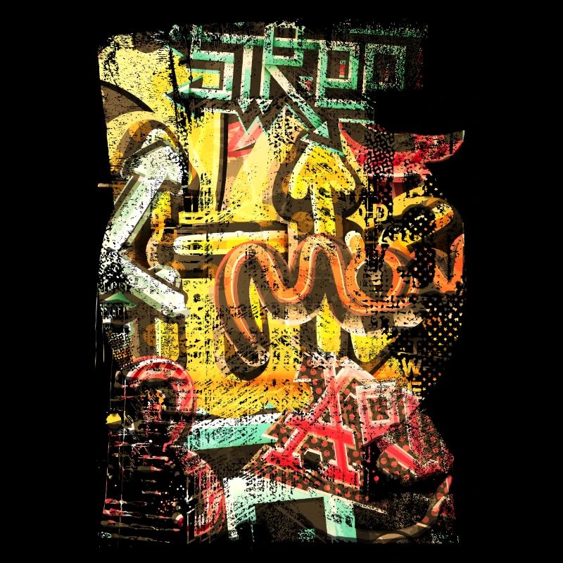 Graffiti style Splash hip hop colors painter color