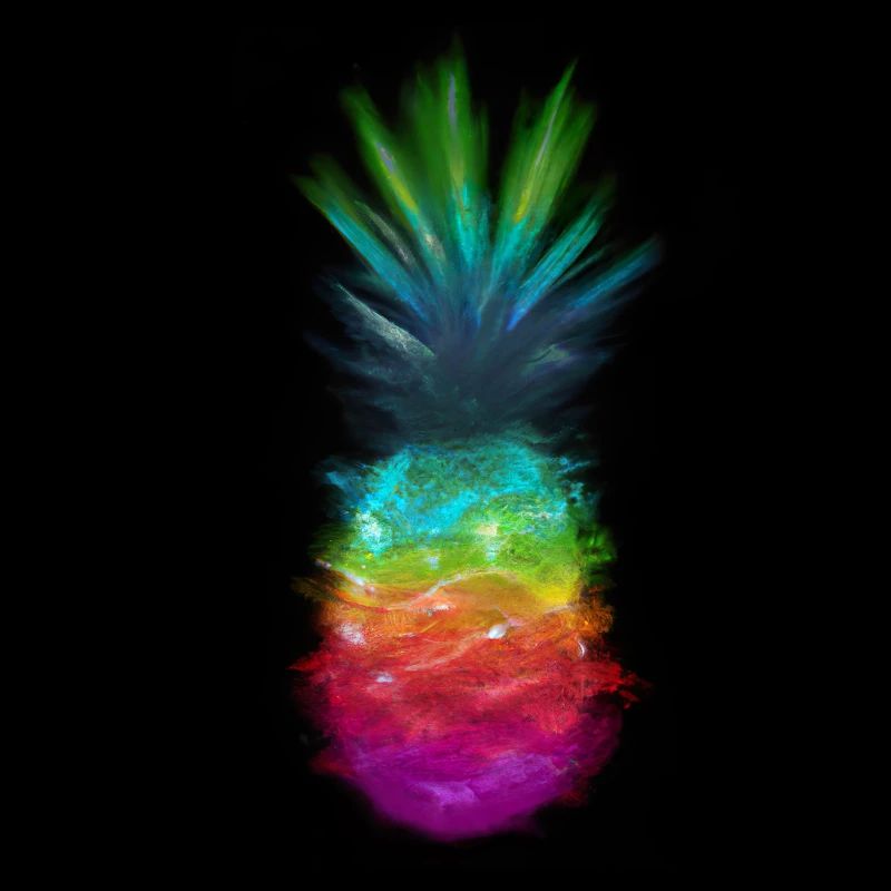 Regenbogen Ananas