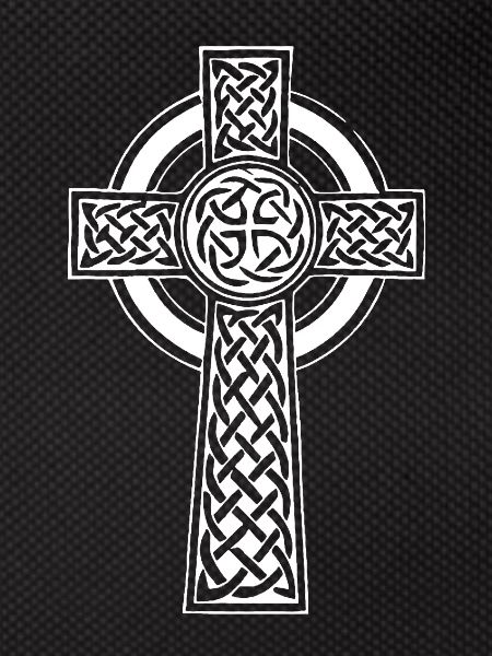 White Celtic Cross