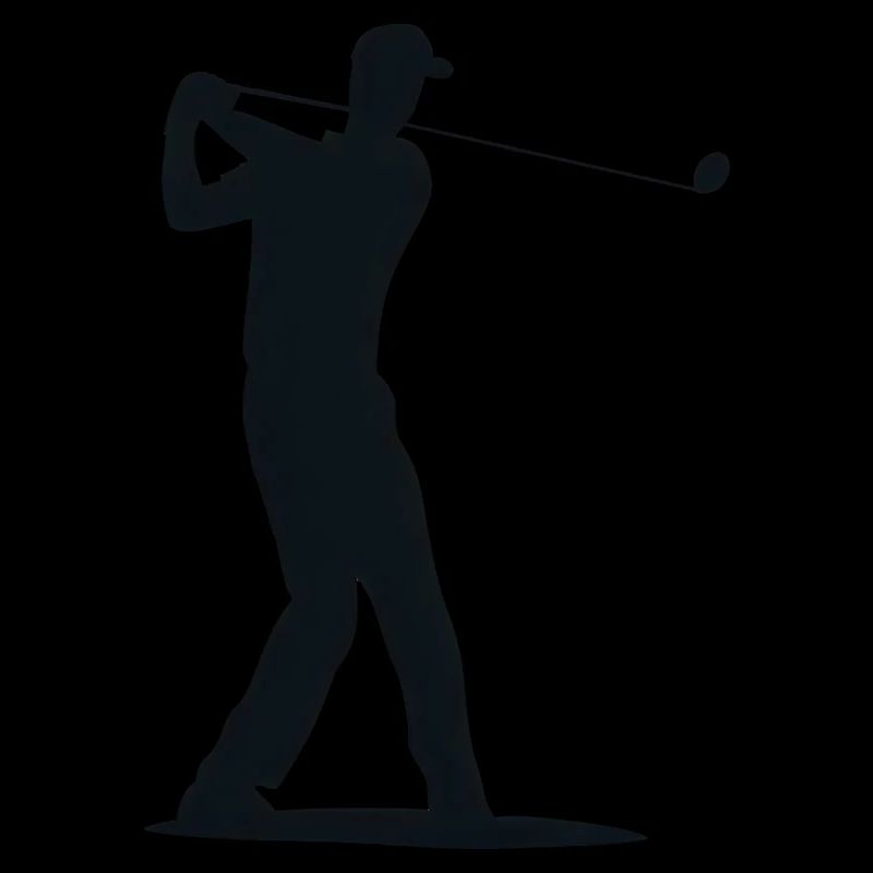Golfer Silhouette - Tee Golf