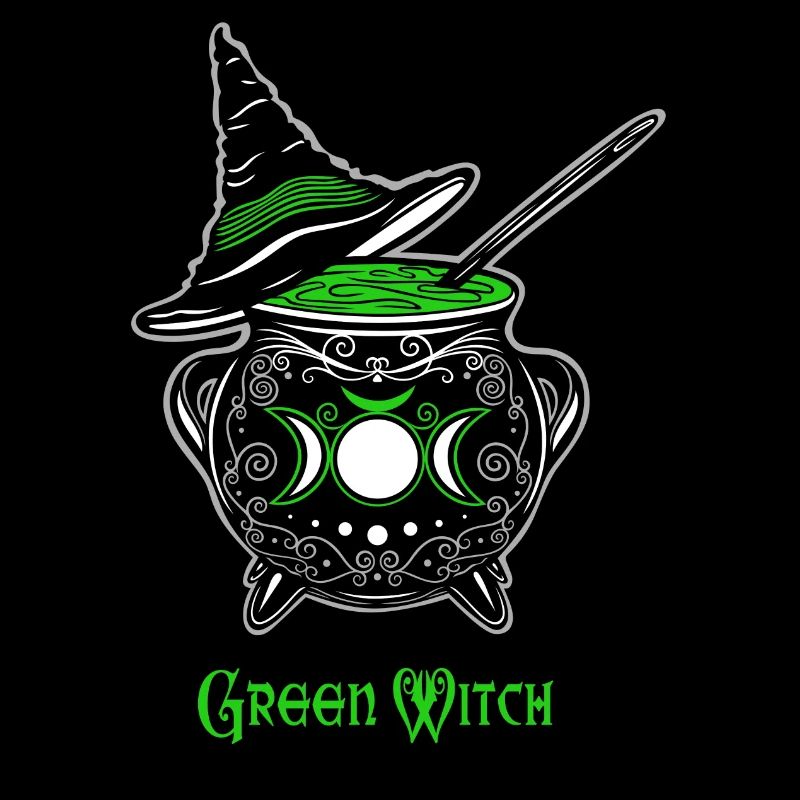 Cauldron Witch Green Witch Cauldron