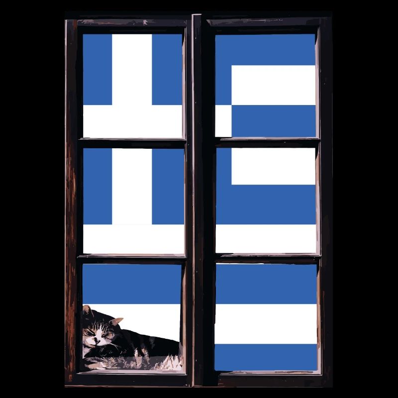 Drapeau de la Grèce Hellas Athènes Drapeau grec