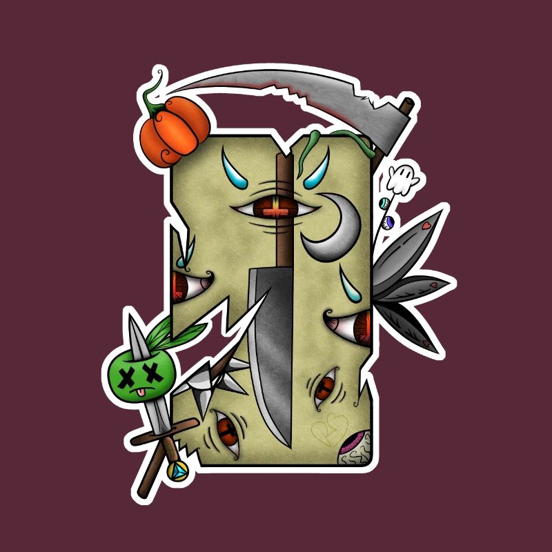 Beschädigtes Halloween-Tarot!