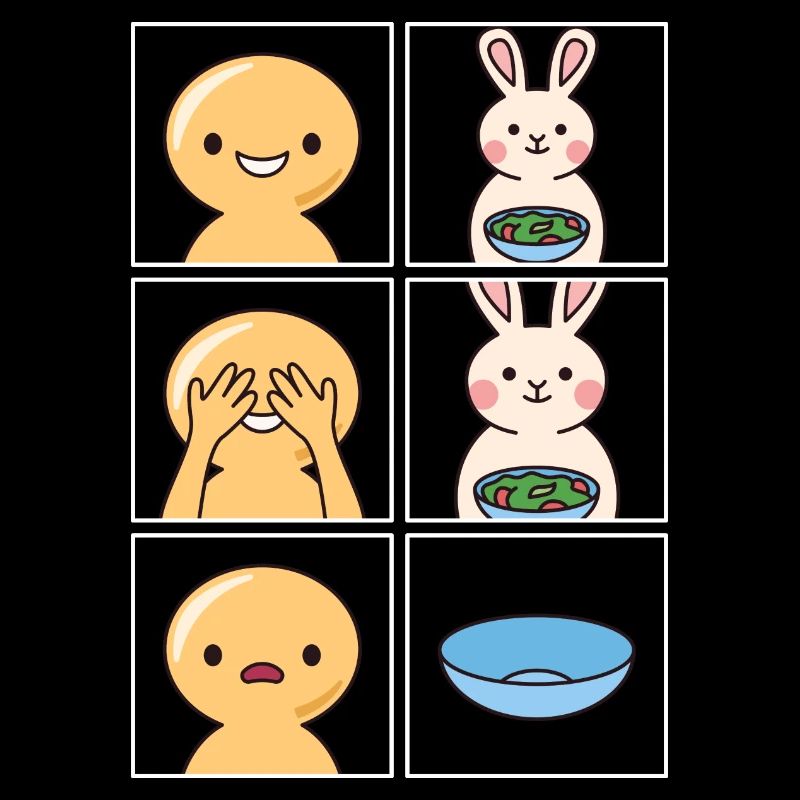 Rabbits Eat Fast Design for Rabbit Fans