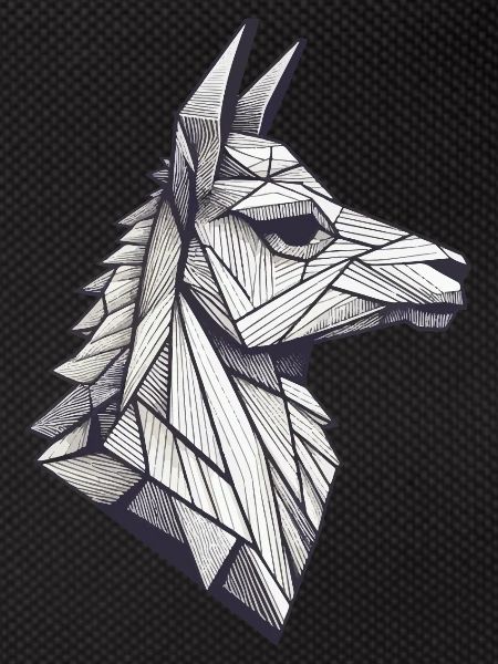 Llama Alpaca Geometric