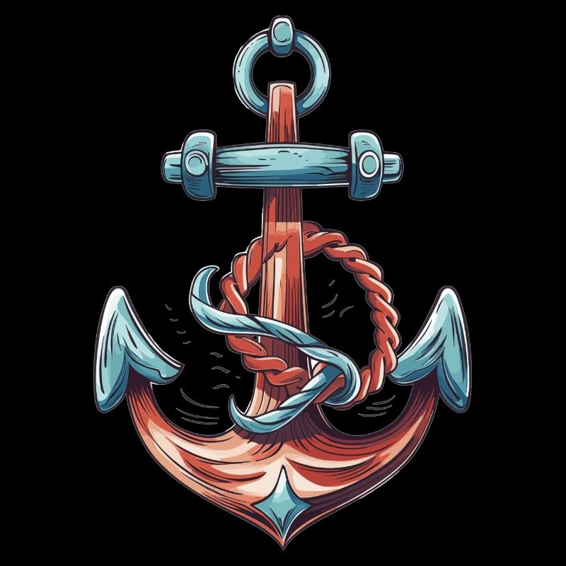 Schiff Anker für Shirts Hoodies oder Pullover