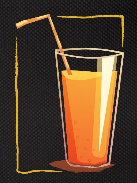 Drink in a frame