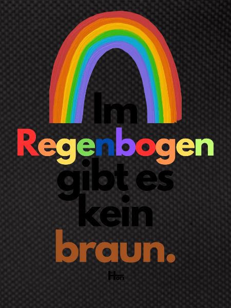 Im Regenbogen gibts kein braun