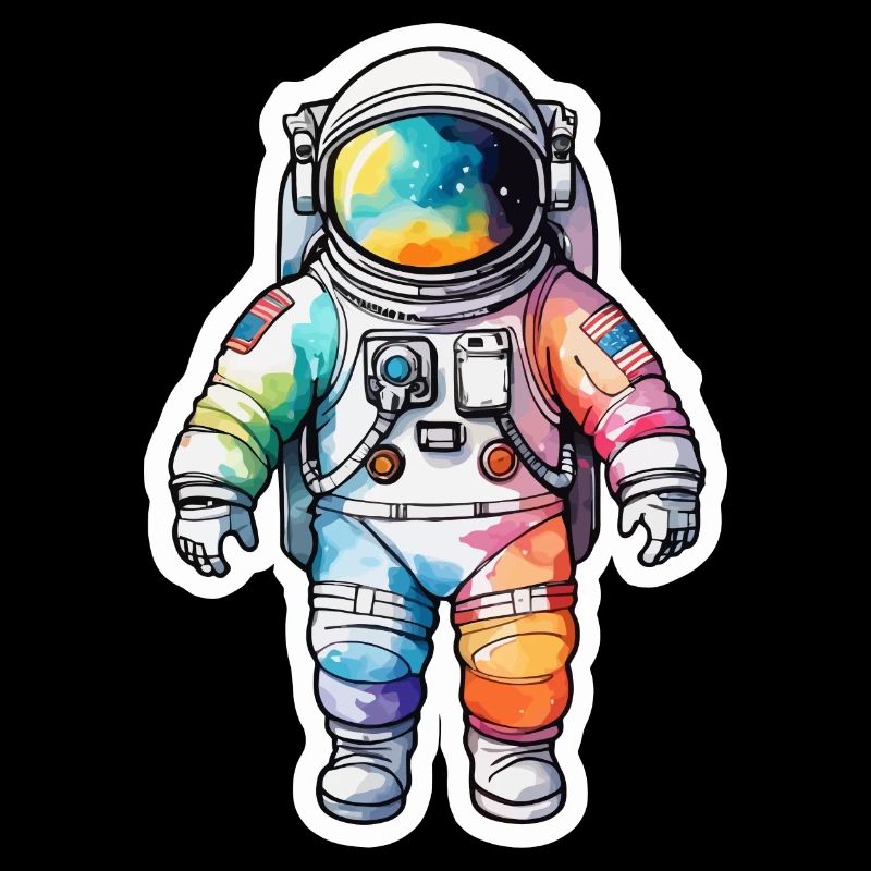 Aquarelle d’astronaute Aquarelle