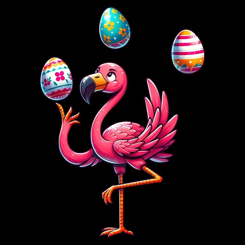 Easter Egg Easter Egg Flamingo Easter Juggler Jonglie