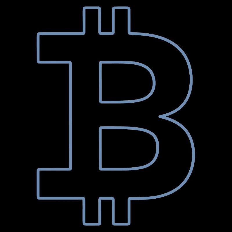 Bitcoin Logo Silhouette Monnaie Numérique