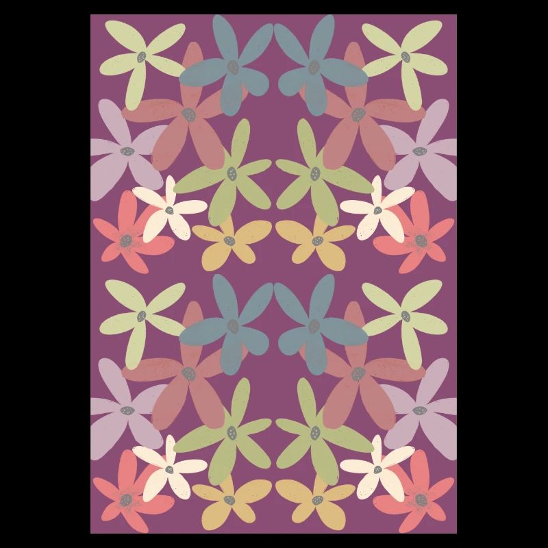 Motif de fleurs harmonieuses