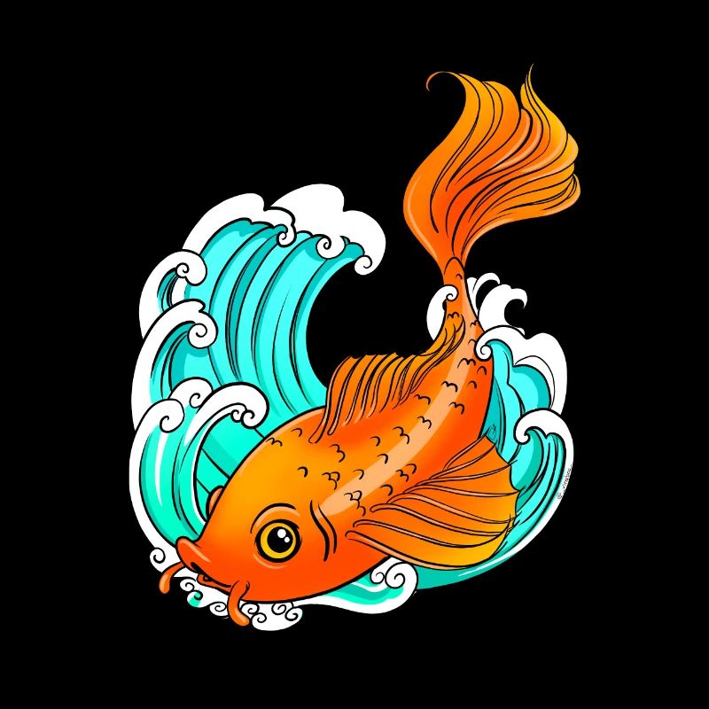 Koi Carp - Wave - Fish