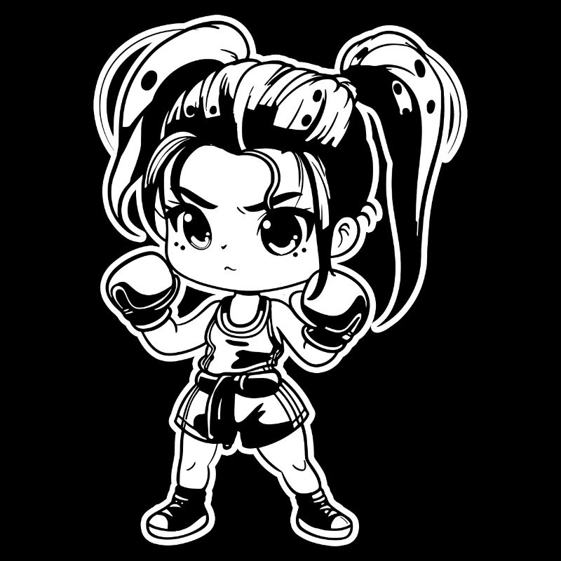 Kickboxerin Manga Stil