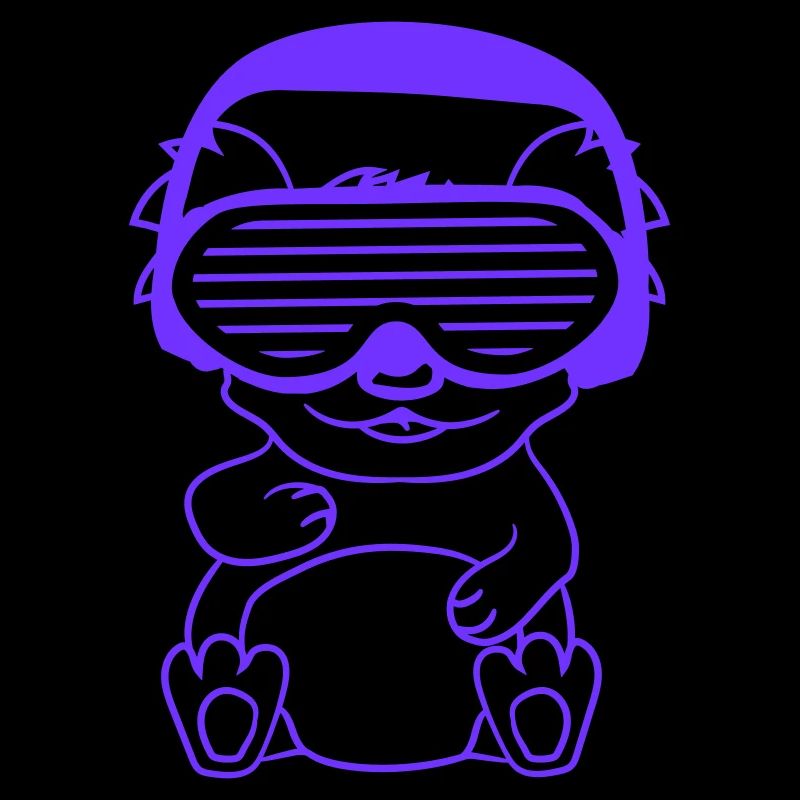 DJ Koala Bär Australischer Koalabär Sitzend Süß