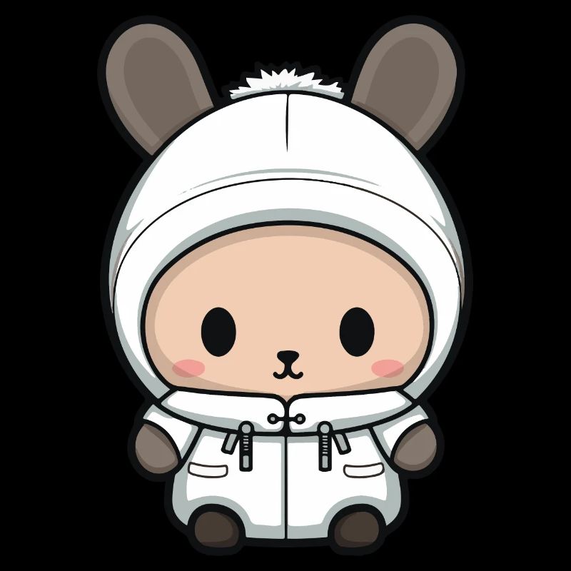 Lapin Hiver Bande Dessinée Mignon