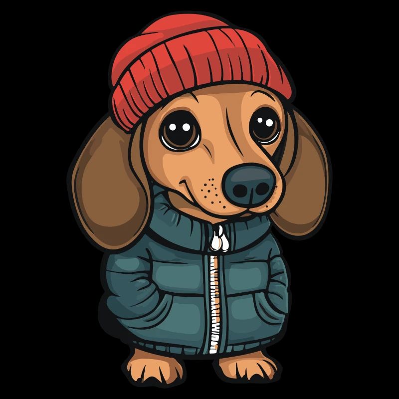 Dackel teckel dessin animé