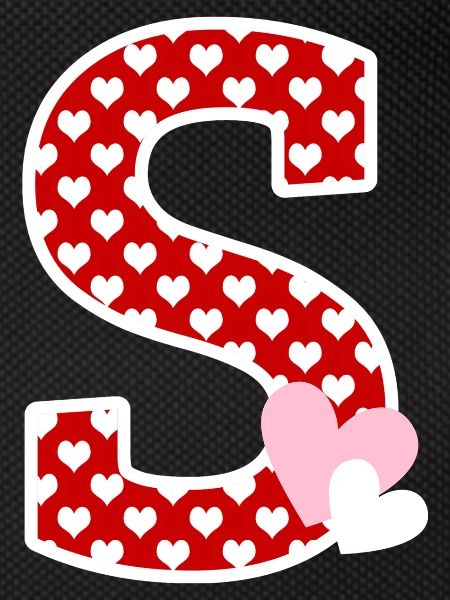 Letter S heart