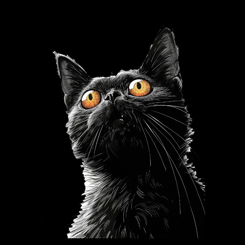 Schwarze Katze Peter