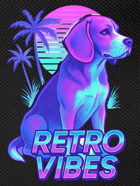 Retro Beagle Dog Vibes