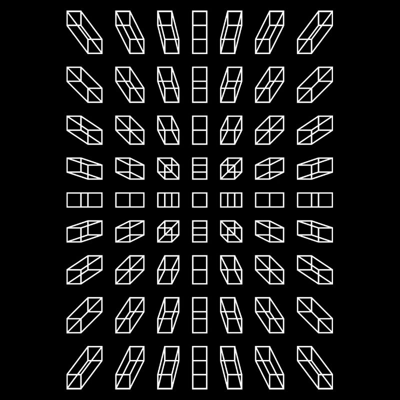Hypno Balken: Pixel, Illusion & Retro