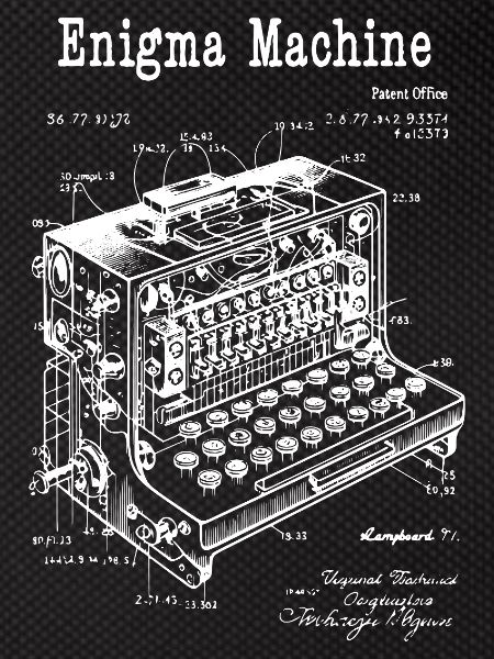Plan de la machine Enigma