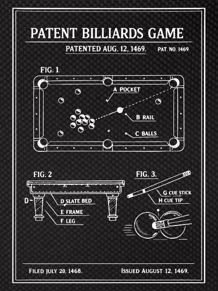 Patent-Billard-Bauplan