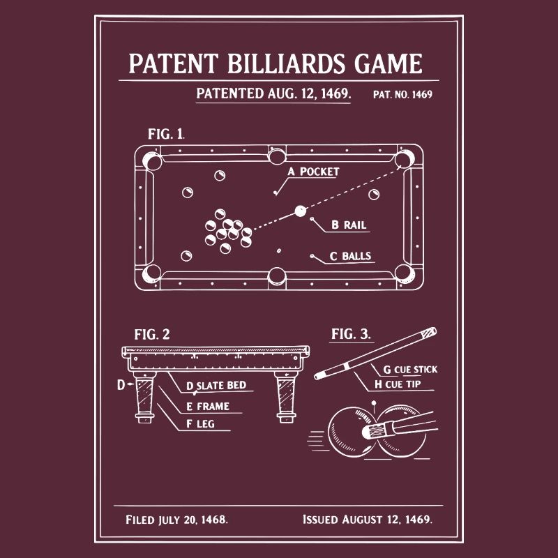 Plan du billard breveté