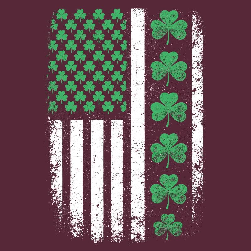 Drapeau américain du Trèfle Saint-Patrick