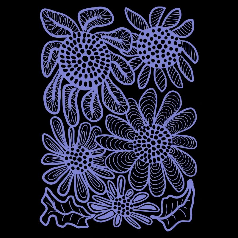 Floraison florale de lignes florales