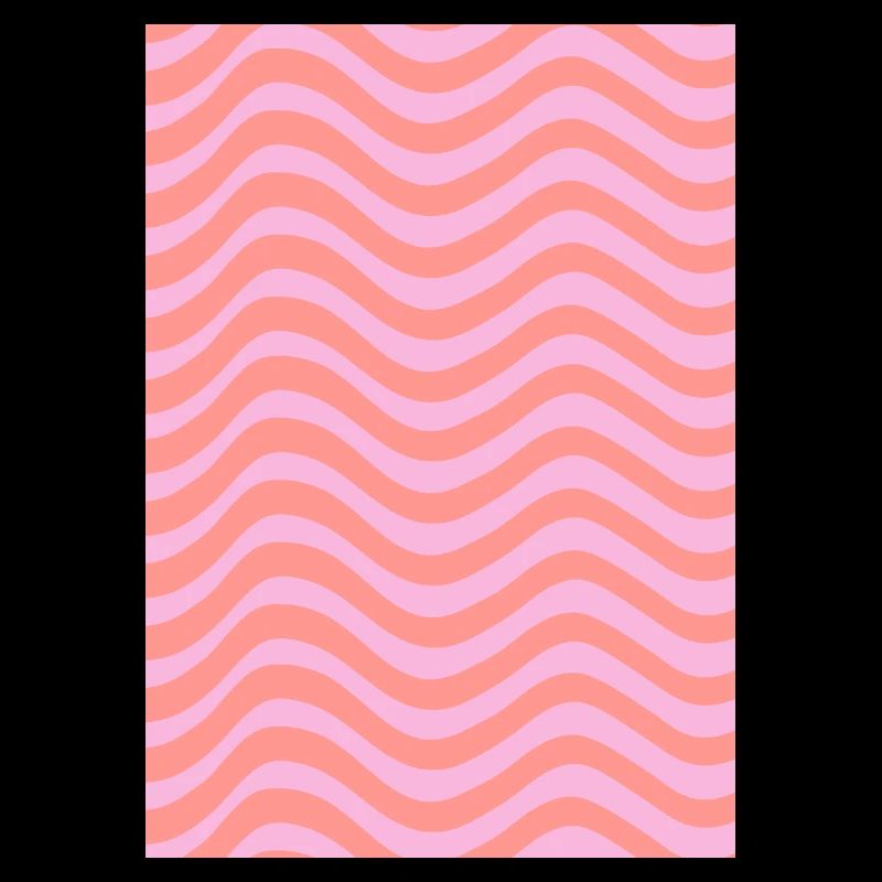Stripe Wave Pattern - Pink Customizable