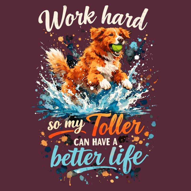 Work Hard: Dynamic Great Watercolor Design
