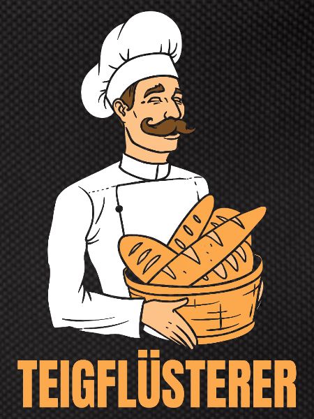 Bäcker Brotkorb Bäckermütze Teigflüsterer