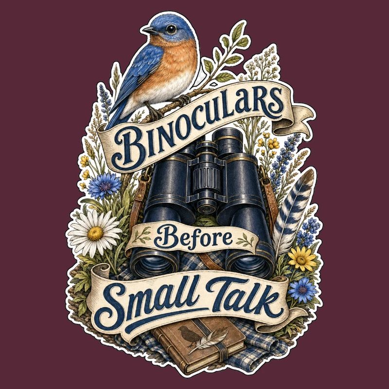 Binoculars Before Small Talk Clouds