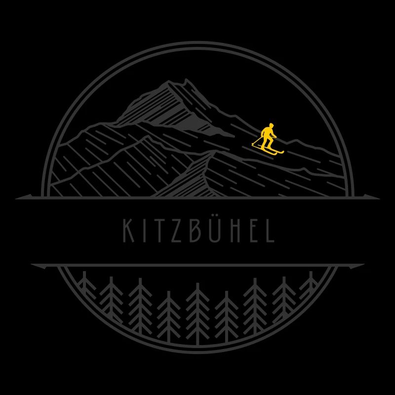Minimalistisches Kitzbühel-Logo