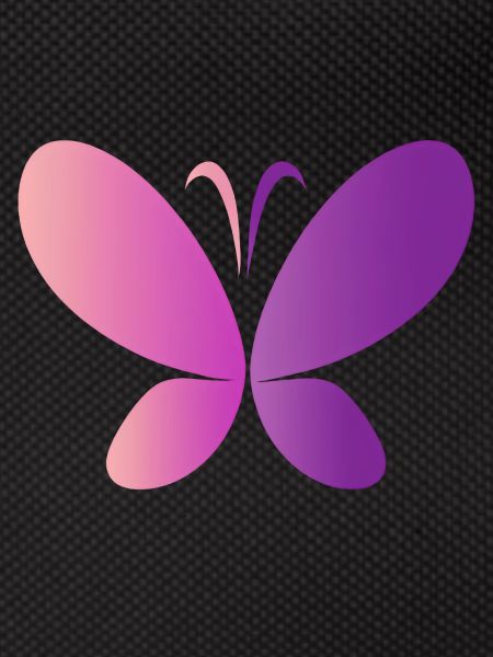 Papillon rose