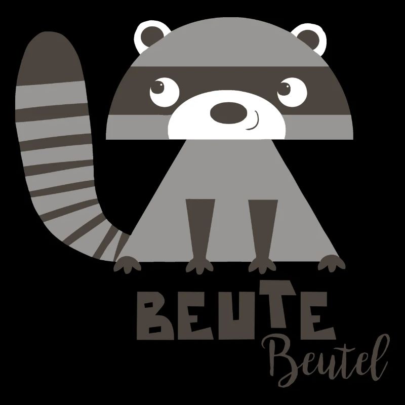 Waschbär Beute Beutel
