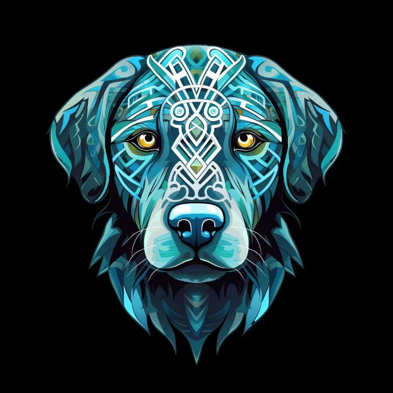 Cool Blue Labrador Retriever Dog