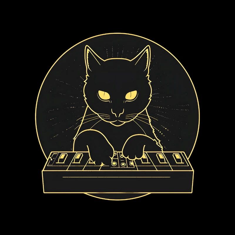 Black Synth Cat 2