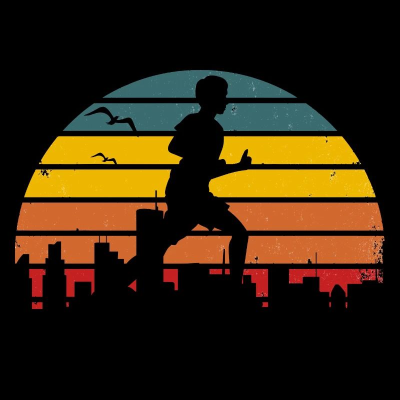 vintage running retro marathon running