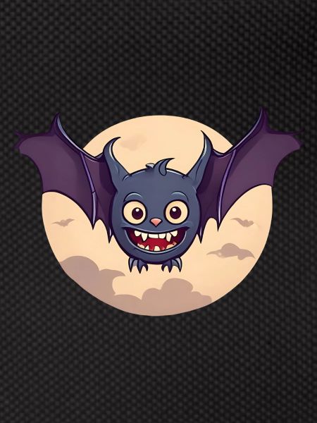 Halloween Bat Moon